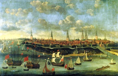 Convoy Ships on the Elbe